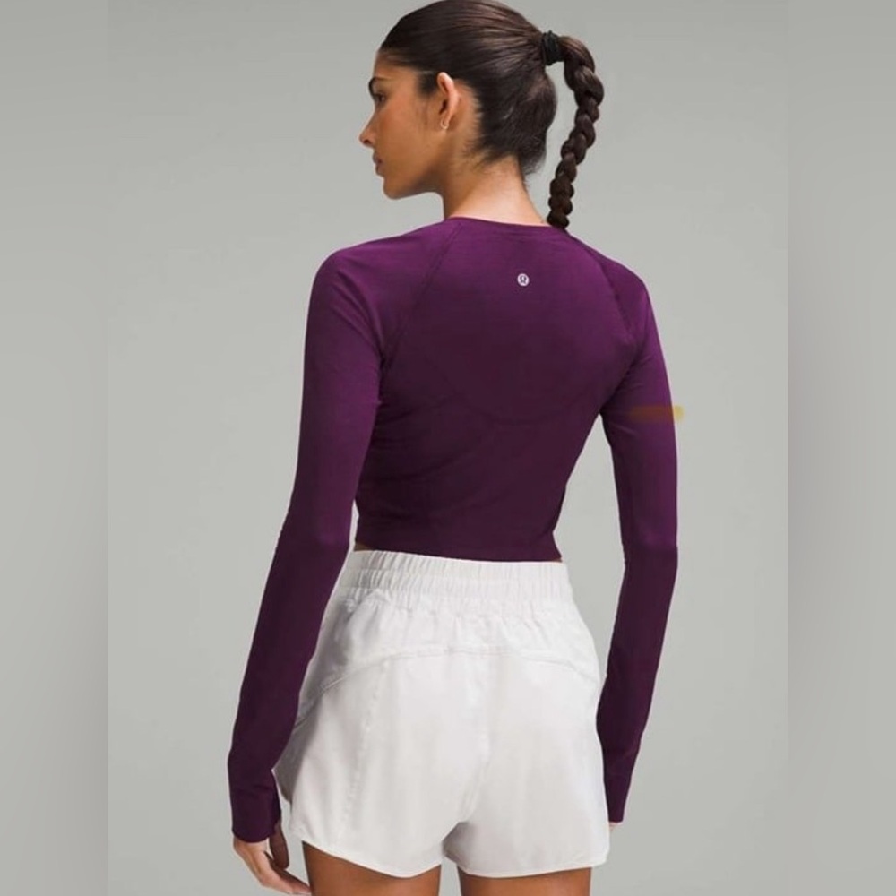 Lululemon Tech Swiftly Crop XS Dark Purple Plum